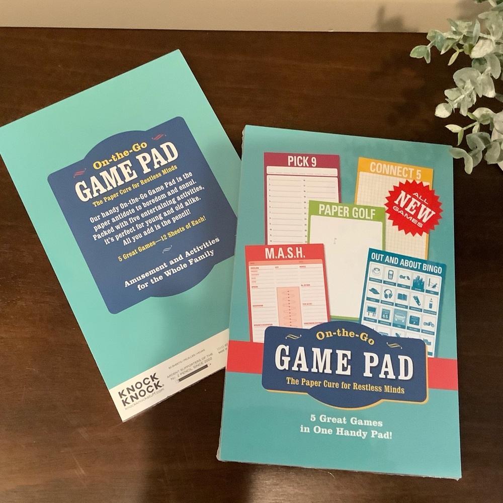 10 On The Go Travel Game Pads